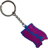 Rock Off Happy Mondays - Wavy Logo Sleutelhanger - Blauw/Paars