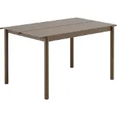 Muuto Linear Steel Tafel Taupe | 140 x 75 CM | 55.1 x 29.5in