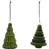 House Doctor Tree kersthanger 2-delig Groen