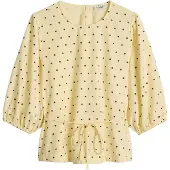 Marc o'polo DENIM Blouse donkerbruin / geel