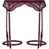 Hunkemoller Jarretels 'Isabelle' rood