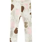Name it Leggings 'NMFOLYDIA' bruin / grijs / rosa / wit