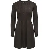 ONLY Onlfia Midi-jurk Dames Bruin Xs