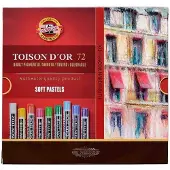 Merkloos Etui voor 72 zachte pastelkrijtjes