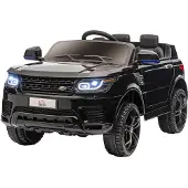 Aosom Elektrische kinderauto Kunststof, ijzer 110L x 68B x 52H cm Zwart