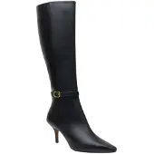 Ted Baker Piper Leren Kniehoge Zwarte Laarzen Met Hak