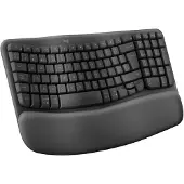 Logitech Ergonomisch Toetsenbord - - Wave Toetsen - Grafiet - Spaans QWERTY - Draadloos