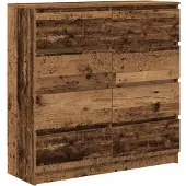 vidaXL Dressoir 100x35x99 cm spaanplaat oud hout