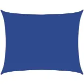 vidaXL Zonnezeil 160 g/m² rechthoekig 6x7 m HDPE blauw