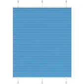vidaXL Plissé rolgordijn 105x150cm stofbreedte 104,4cm polyester blauw