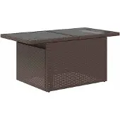 vidaXL 8-delige tuinbankset met kussens, bruin polyrotan