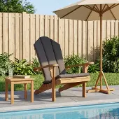 vidaXL Tuin Adirondack stoel Naturel Massief Teakhout