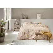 Ariadne at Home Dekbedovertrek Soft Flowers Nude Flanel-260 x 200 / 220 cm | Extra Breed