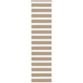 vidaXL Zebra Blind 65x200 cm stofbreedte 60,9 cm polyester zandbruin