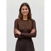 Vero Moda Top 'VMLova' bruin / zwart