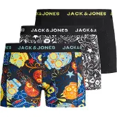 Jack & jones Junior Onderbroek 'Sugar' navy / geel / zwart / wit