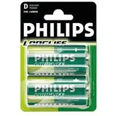 Philips Longlife R20 - 1,5V batterijen - 12x2 stuks