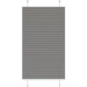 vidaXL Plissé rolgordijn 70x100 cm stofbreedte 69,4 cm antraciet