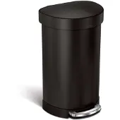 Simplehuman Prullenbak Liner Pocket Half Rond 45 liter Zwart