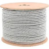 vidaXL Bungee Koorden 10 mm Zwart en Wit PP en rubber