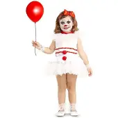 MOM Terrifying Clown Baby Costume Beige 7-12 Months Kinderen