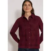 Cecil Dames Blouse met lange mouwen en ruitpatroon - Rood - M