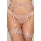 Hunkemoller Jarretel Brigitte Roze Dames | Maat: XL