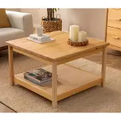 AEA Beige houten salontafel, modern, voor de woonkamer, designmeubel