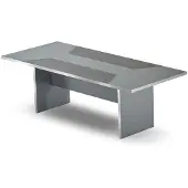 AEA Silber vergadertafel, houten kantoormeubilair, modern, rechthoekig, bureau