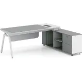 AEA Bureau, hoekbureau, kantoortafel, meubel, inrichting, lichtgrijs