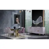 AEA Essecke Esszimmermöbel Essgruppe Esstisch Set Esszimmer 9tlg Rosa Holz