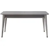 AEA Grauer Esstisch Designer Esszimmer Möbel Ausziehbarer Holz Tisch