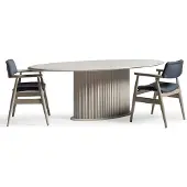 AEA Essecke Essgruppe Esszimmer Esstisch Stühle 5tlg Beige Moderne Holz