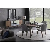 AEA Esszimmergruppe Sitzgruppe Esszimmer Esstisch Stühle Sideboard Spiegele