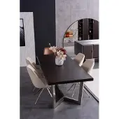 AEA Esszimmer Set Esstisch Esszimmerstühle Stühle Tisch Leder Metall Küche