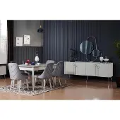 AEA Esstisch Essgruppe Sitzgruppe Stühle Komplette Essgruppe Tisch Esszimmermöbel