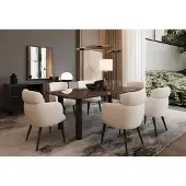 AEA Eetkamer set met een moderne eettafel, 6 stoelen en praktische opbergruimte