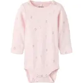 Name it Rompertje/body 'NBFLYDIANNA' lichtblauw / bruin / pastelroze / wit