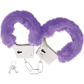 Hotlips Bondage - Fluffy Handboeien - Paars