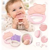 Canpol Babies Rammelaar en bijtring – beertje, 3+ maanden