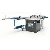 HBM paneelzaag, cirkelzaagtafel met roltafel deluxe 3000 Watt 400 Volt