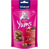 Vitakraft Cat Yums Superfood met vlierbes kattensnack (40 g) 9 verpakkingen