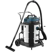 HBM Krachtige bouwstofzuiger, natuur/jungle uitvoering, 2400W, 60 liter, FFP2 filter, 2x1200W, 230V, 32 mm