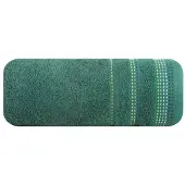 Eurofirany Pola Handdoek 50x90 cm Flesgroen met Kleurrijke Borduursel