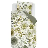 Beddinghouse Dekbedovertrek Florent Green Satijn-140 x 200 / 220 cm | 1-Persoons