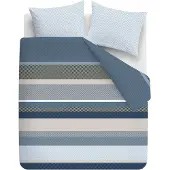 Beddinghouse Dekbedovertrek Hylke Blauw 240x200/220 cm