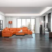 AEA Ledersofa mit USB Wohnlandschaft Ecksofa Eck Garnitur Design Modern Sofa F3017B