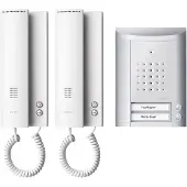 Ritto By Schneider Entravox Complete set voor Deurintercom Kabelgebonden Tweegezinswoning Zilver