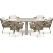 Coco Elara/Trino 158 cm dining tuinset 7-delig