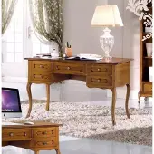 AEA Donkerbruine bureau, luxe kantoormeubilair, houten bureau, klassiek design